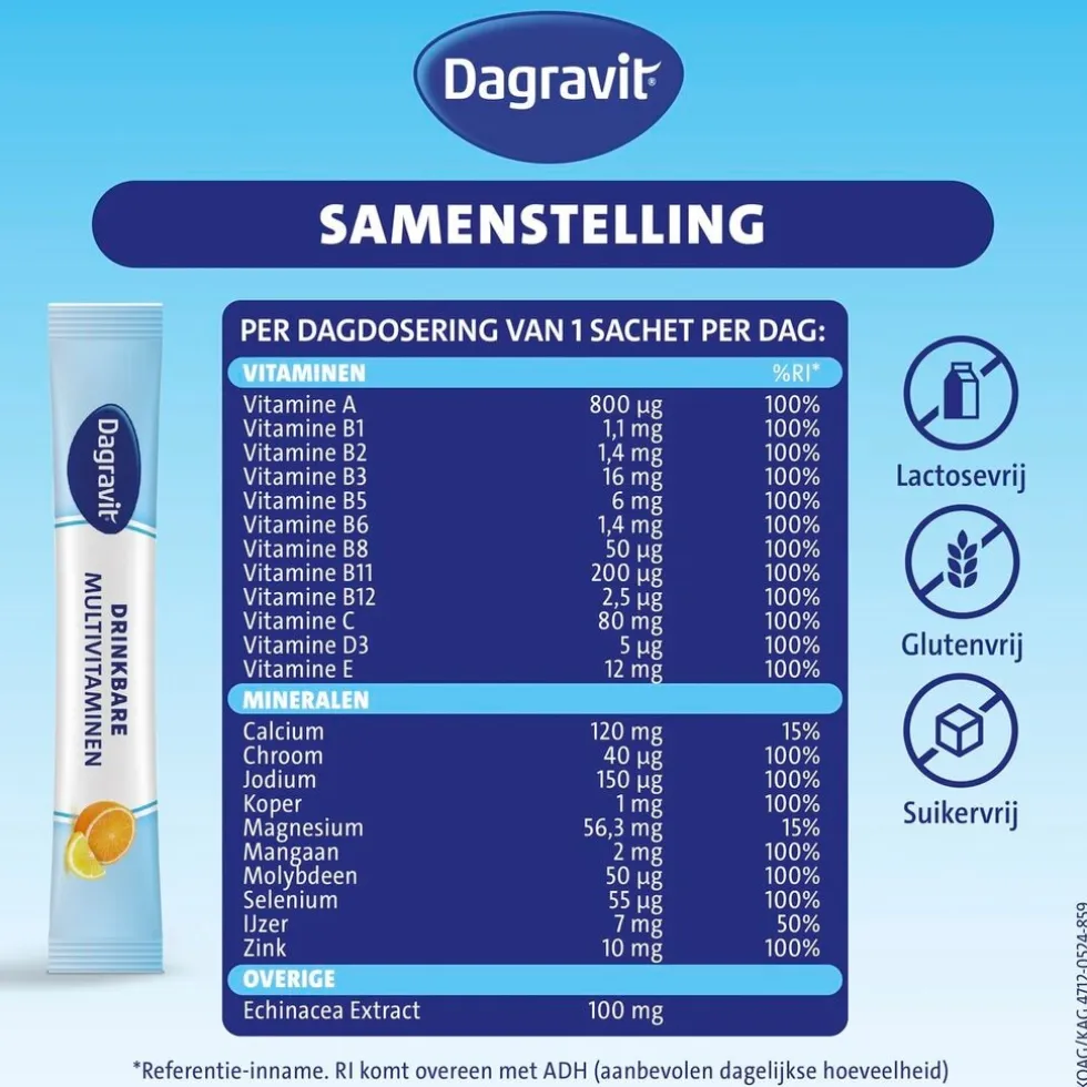 Dagravit Complete Start Drinkbare Multivitaminen Sachets