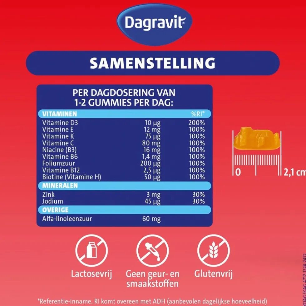 Dagravit Kids Multivitaminen Minions Gummies