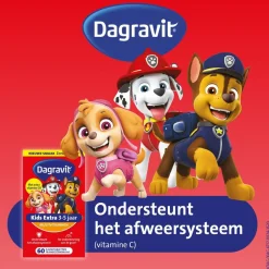 Dagravit Kids-Xtra Paw Patrol 3-5 jaar Kauwtabletten