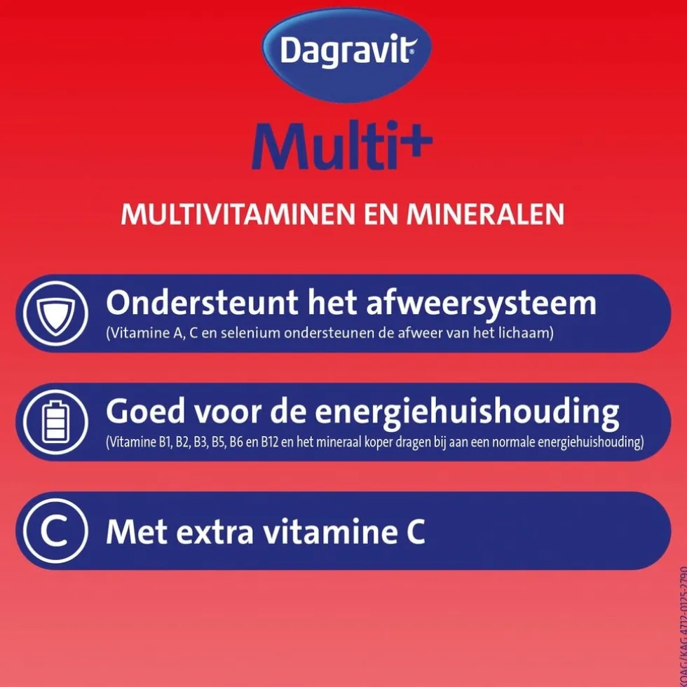 Dagravit Totaal 30 Multivitaminen en Mineralen Dragees