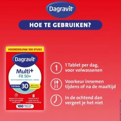 Dagravit Totaal 30 Vitaal 50+ Tabletten
