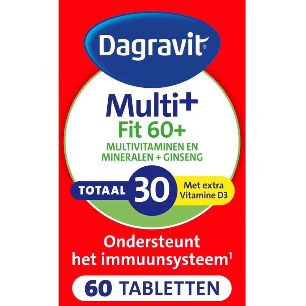 Dagravit Totaal 30 Vitaal 60+ Multivitaminen Tabletten