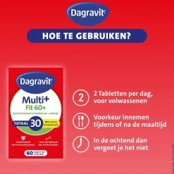 Dagravit Totaal 30 Vitaal 60+ Multivitaminen Tabletten