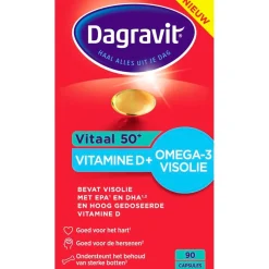 Dagravit Vitaal 50+ Vit D + Omega-3 Visolie Capsules