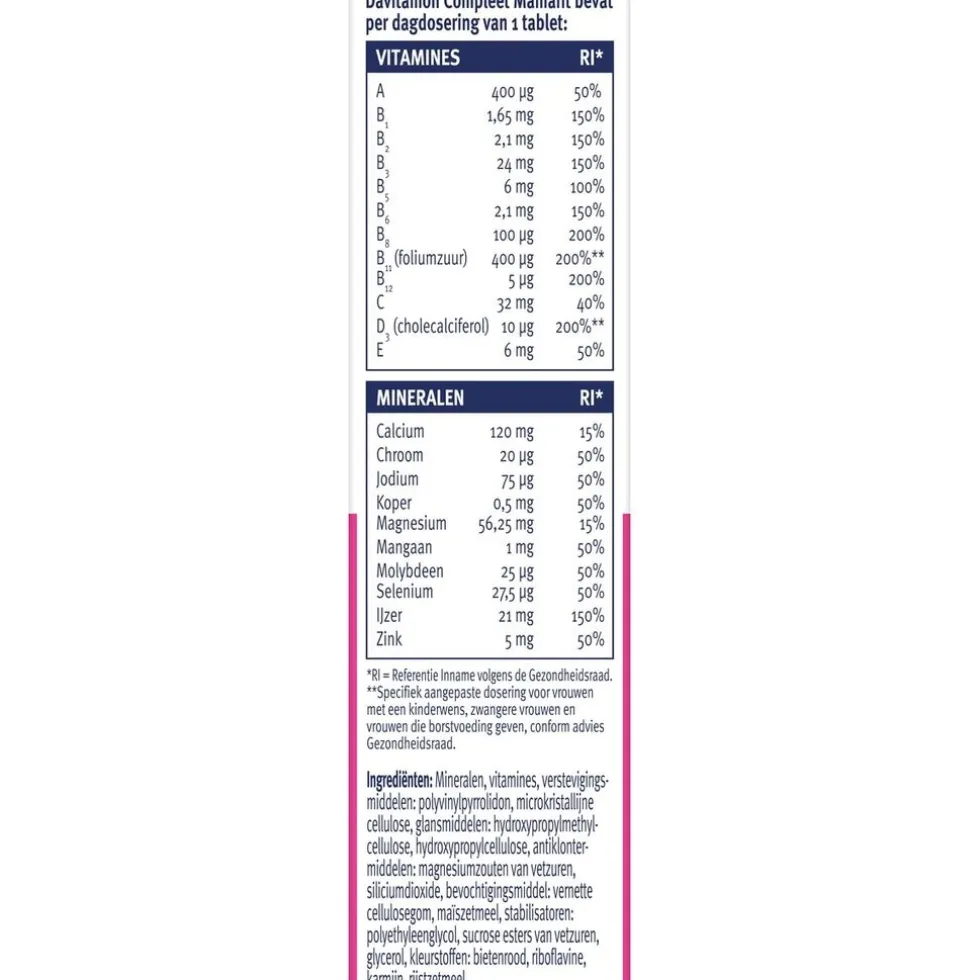 Davitamon Compleet MamaFit Tabletten