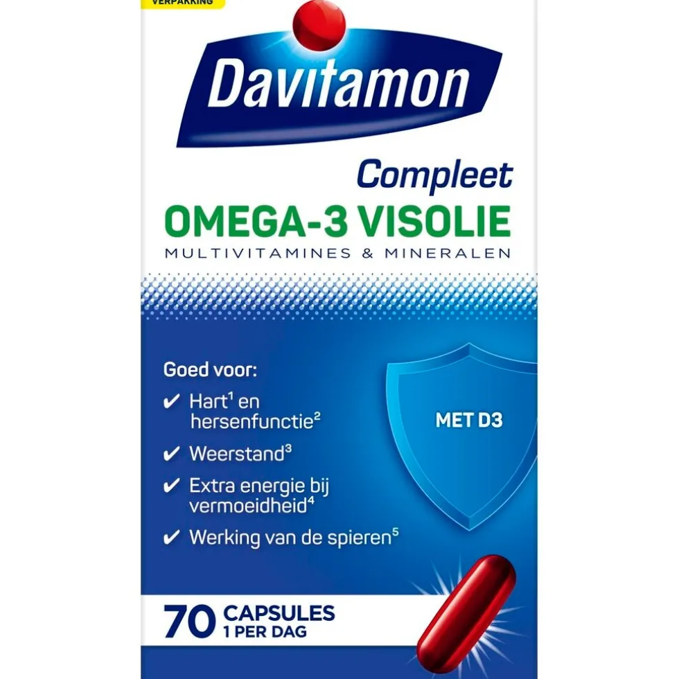 Davitamon Compleet Omega-3 Visolie Capsules