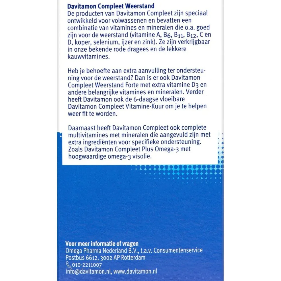 Davitamon Compleet Weerstand Aardbei Kauwtabletten