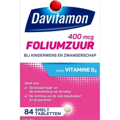 Davitamon Foliumzuur Extra Vitamine D3 Smelttabletten