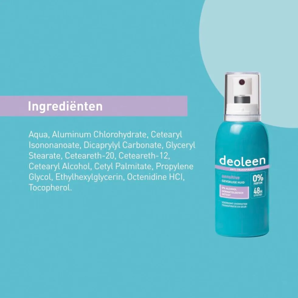 Deoleen Sensitive Antitranspirant met Pomp
