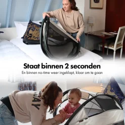 Deryan Baby Luxe Campingbedje Inclusief zelfopblaasbare matras