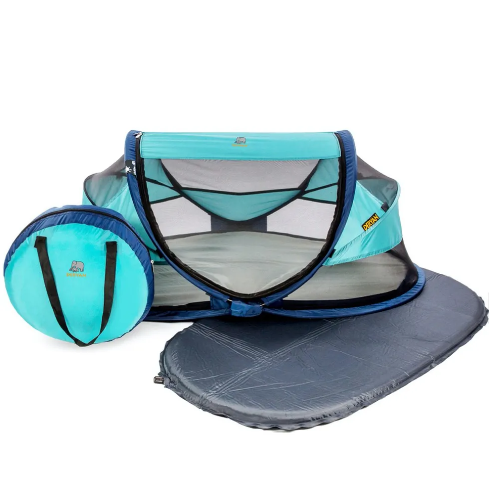 Deryan Baby Luxe Campingbedje Inclusief zelfopblaasbare matras