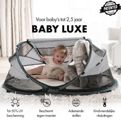 Deryan Baby Luxe Campingbedje Inclusief Zelfopblaasbare Matras