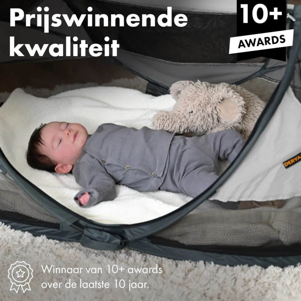 Deryan Baby Luxe Campingbedje Inclusief Zelfopblaasbare Matras