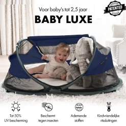 Deryan Baby Luxe Campingbedje Inclusief zelfopblaasbare matras