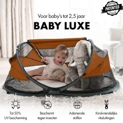 Deryan Baby Luxe Campingbedje met Zelfopblaasbare Matras