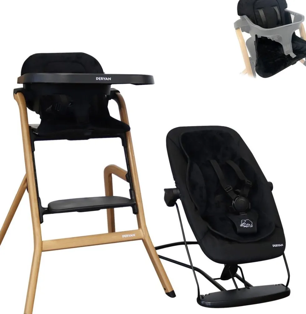 Deryan Curve Luxe Meegroei Kinderstoel Met Wipstoel & Inlegkussen