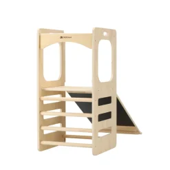 Deryan Luxe Houten Klimtoren Met Glijbaan Speeltoren