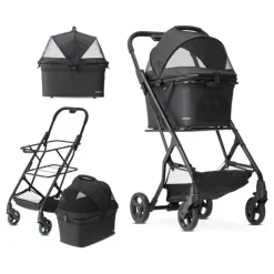 Deryan Luxe Inklapbare Hondenbuggy Huisdieren wandelwagen