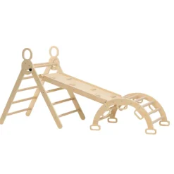 Deryan Luxe Opvouwbare Driehoek met Klimboog en Helling Montessori Meubels