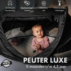 Deryan Peuter Luxe Campingbedje Inclusief zelfopblaasbare matras