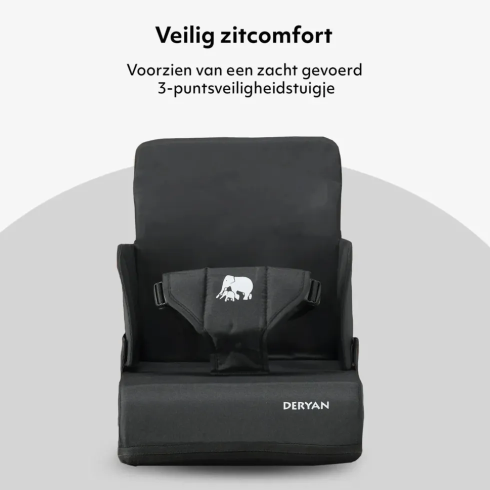 Deryan Travel Booster Stoelverhoger Inclusief Bevestigingsriem