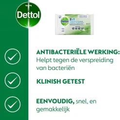 Dettol 2-in-1 Hygiënische Doekjes