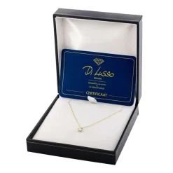 Di Lusso 14K Gouden Collier met hanger – 0.25 ct Lab Grown Diamant