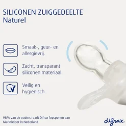 Difrax Pure Natural 0-6 maanden Fopspeen