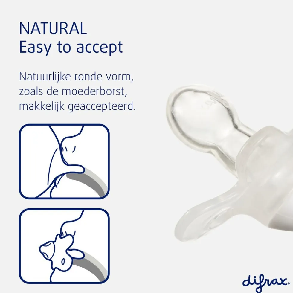 Difrax Pure Natural 0-6 maanden Fopspeen