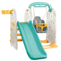 Dolu Turquoise/Geel 4-in-1 Speeltoestel