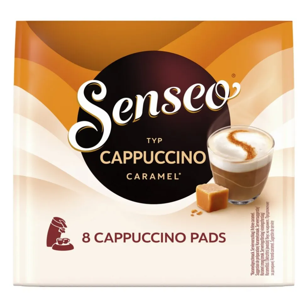 Douwe Egberts Senseo Cappuccino Caramel Coffee Pads