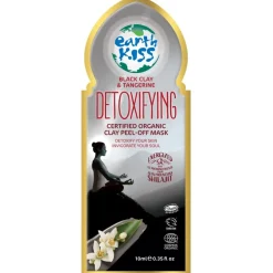 Earth Kiss Black Clay & Tangerine Detoxifying Clay Peel-Off Masks