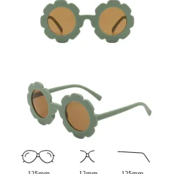 Eco Toys Bloem Roze 2-6 jr Kinderzonnebril