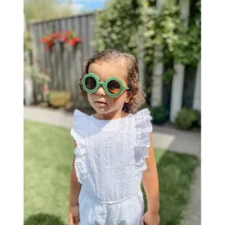 Eco Toys Bloem Roze 2-6 jr Kinderzonnebril