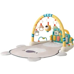 Eco Toys Cute Bear Groen Multifunctioneel Speelkleed met Speelboog