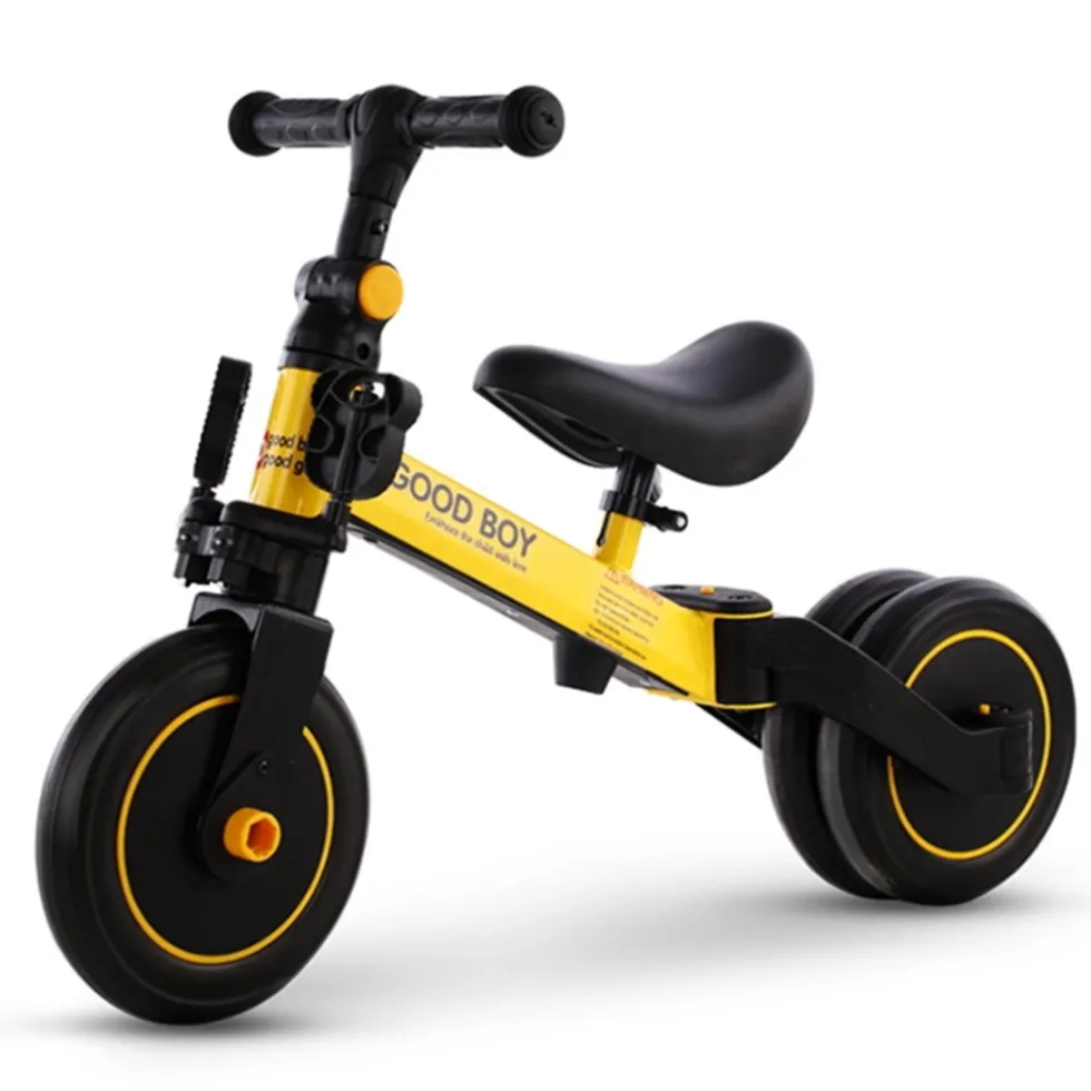 Eco Toys Geel 4-in-1 Loopfiets