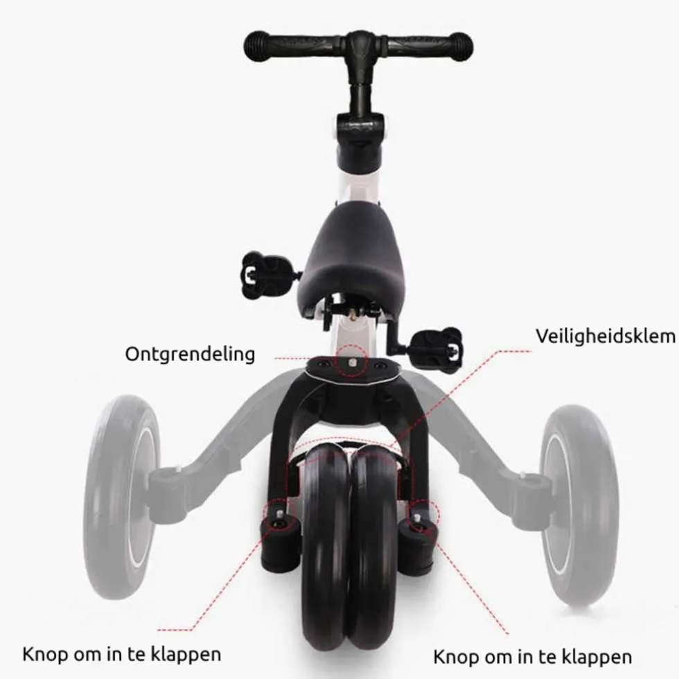 Eco Toys Rood 4-in-1 Loopfiets