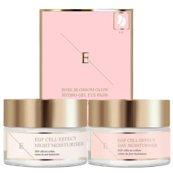 Egf Cell Effect Dagcrème + Egf Cell Effect Nachtcrème + Rose Blossom Oogpads