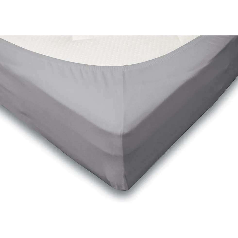Elegance Hoeslaken Jersey Katoen Stretch 35cm Hoge Hoek - licht grijs 120/130/140x200cm