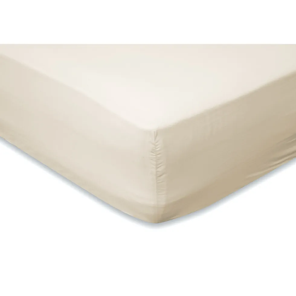 Elegance Hoeslaken Katoen Perkal 35cm Hoekhoogte - ivoor 90x210/220cm