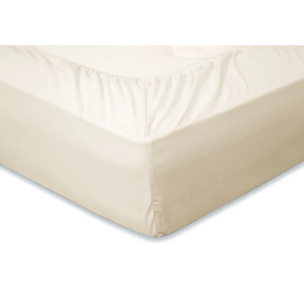 Elegance Hoeslaken Katoen Perkal 35cm Hoekhoogte - ivoor 90x210/220cm
