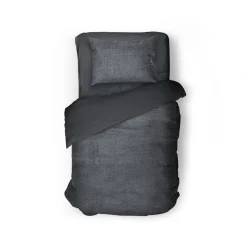 Eleganzzz Dekbedovertrek Teddy Pluche - anthracite 140x200/220cm