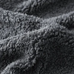 Eleganzzz Dekbedovertrek Teddy Pluche - anthracite 140x200/220cm