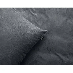 Eleganzzz Dekbedovertrek 3D Embossed Velvet Wave - dark grey 140x200/220cm