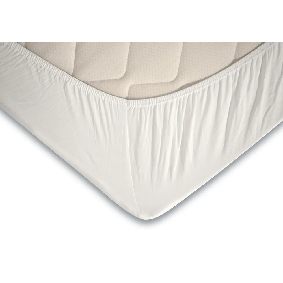 Eleganzzz Topper Hoeslaken Jersey Katoen Stretch - wit 90x210/220 - 100x200