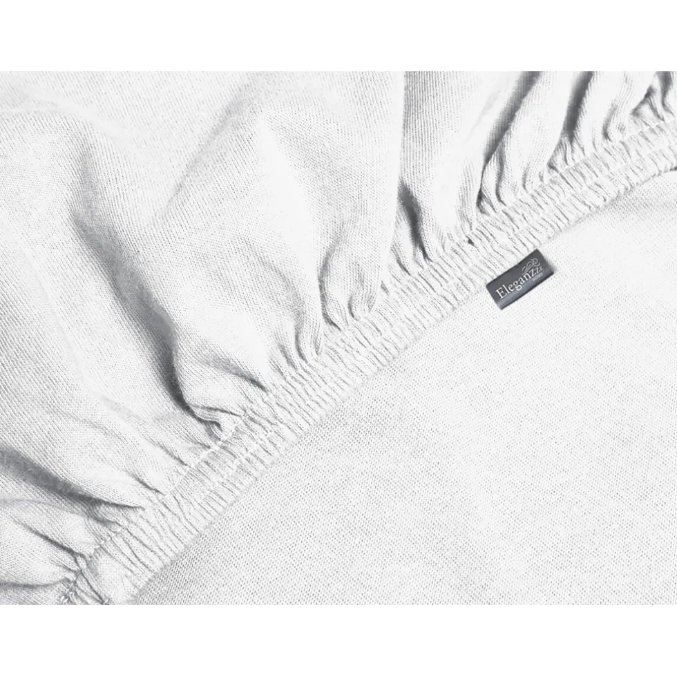 Eleganzzz Topper Hoeslaken Jersey Katoen Stretch - wit 90x210/220 - 100x200