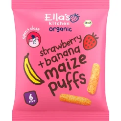 Ella's Kitchen 6+M Strawberry + Banana Maize Puffs