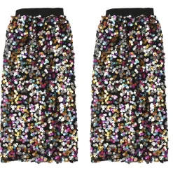 Fake Fur Beenwarmers met Pailletten