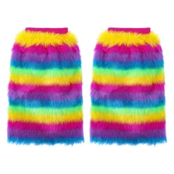 Fake Fur Gebreide Beenwarmers