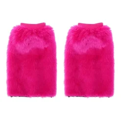 Fake Fur Gebreide Beenwarmers